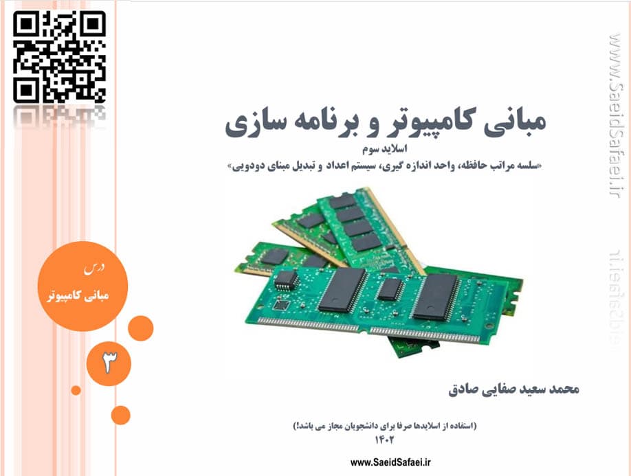 سلسه مراتب حافظه، سیستم اعداد و مبنای دودویی - سعید صفایی